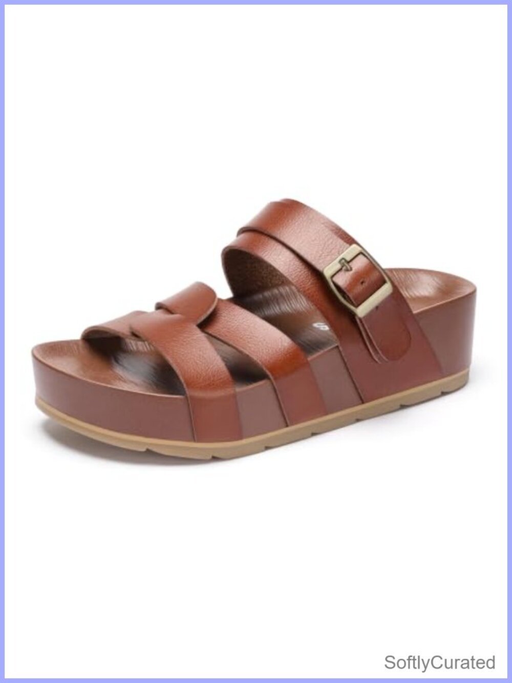 Women's Platform Wedge Sandals Strappy Lightweight Non-Slip Comfortable Walking